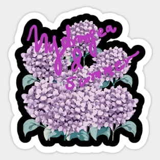 hydrangea and summer Sticker